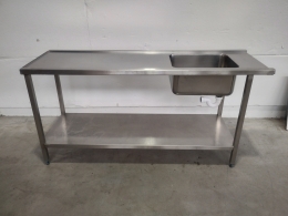 Input-output table dishwasher with sink 